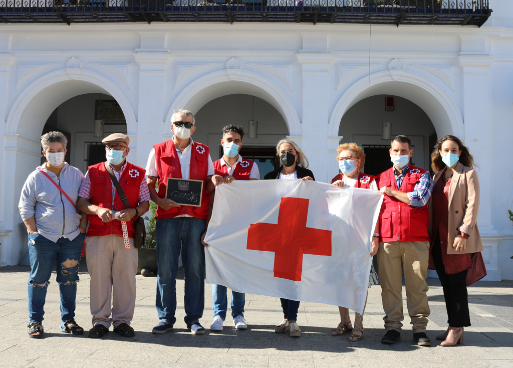 La Asamblea de Cruz Roja en Cartaya celebra el Día de la Banderita sin huchas, para dar las gracias a la sociedad cartayera 